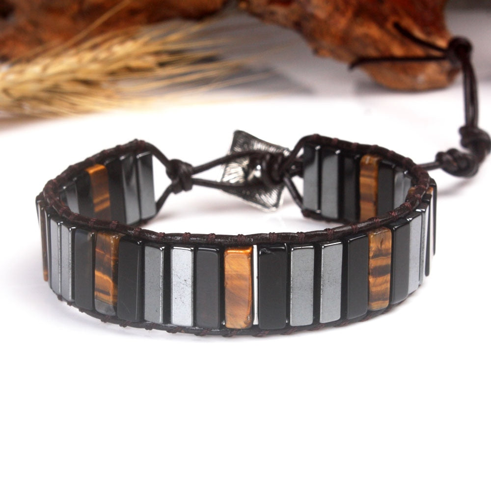 Schwarzes Onyx-Armband für Konzentration und Schutz