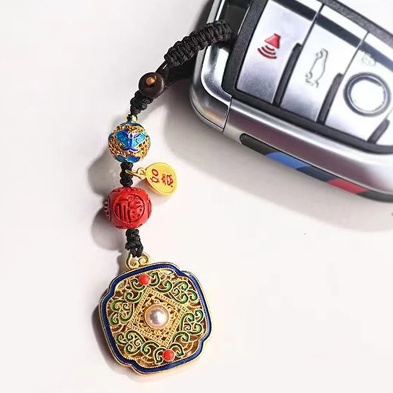 Segen Fu Charakter Ruyi Charm Schlüsselanhänger | Spiritueller Schmuck
