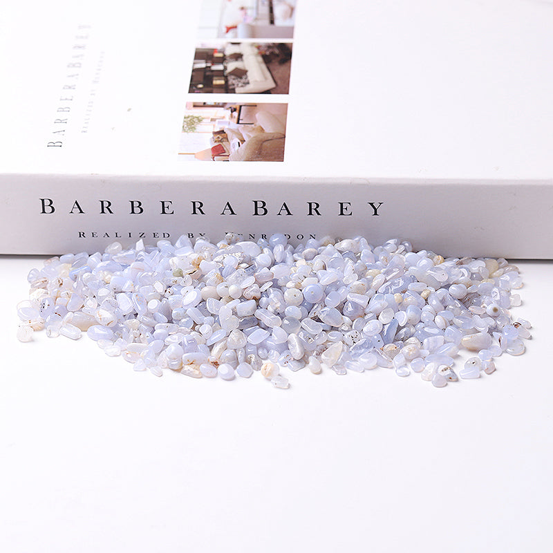 Blauer Spitzenachat, 5–9 mm, Trommelsteine zur Heilung