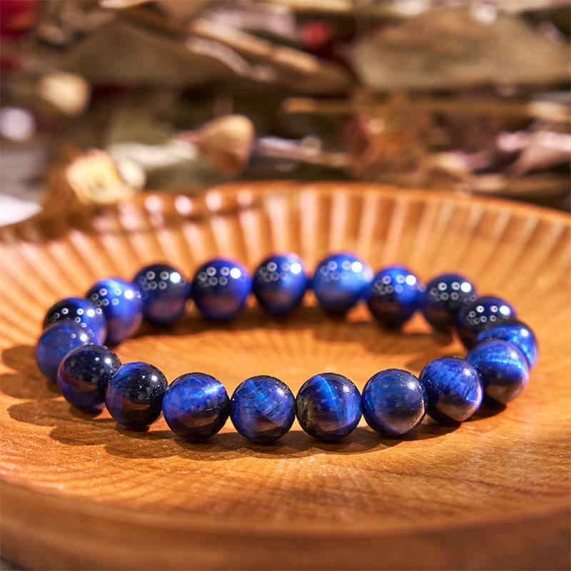 Armband mit blauem Tigerauge-Balancestein