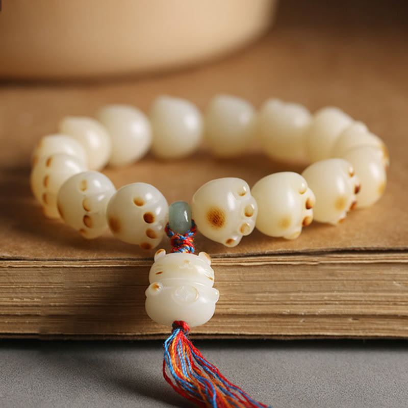 Bodhi Seed Cat Paw Lucky Cat Spirituelles Armband