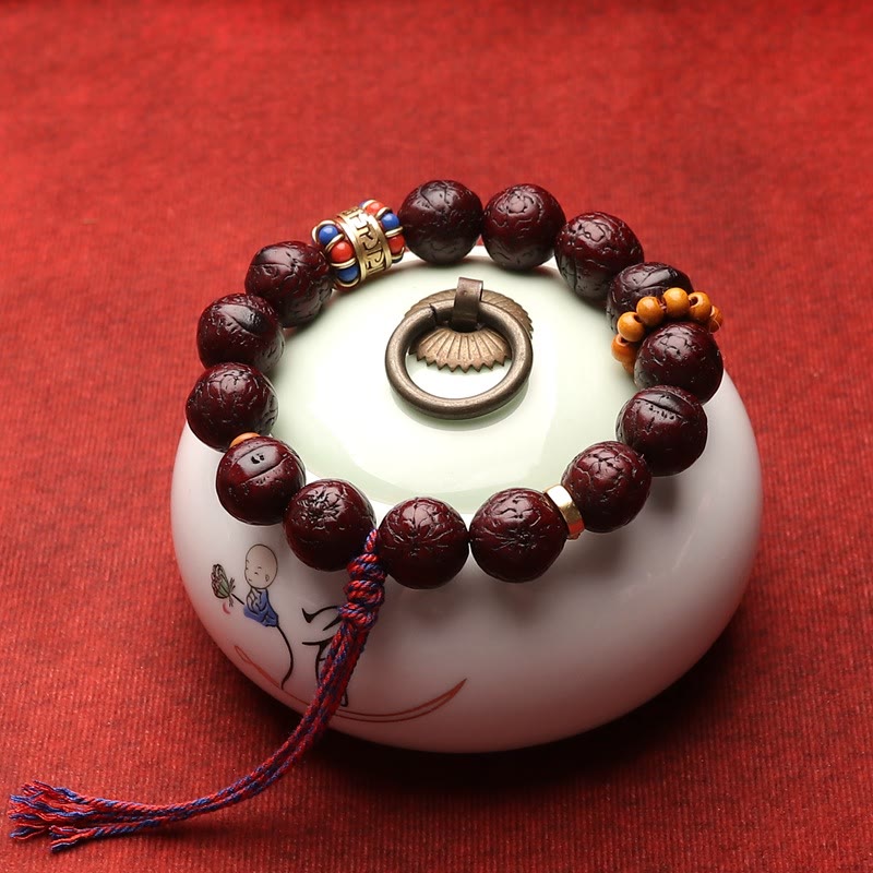 Bodhi Seed Peace & Calm Armband mit Quaste 15mm