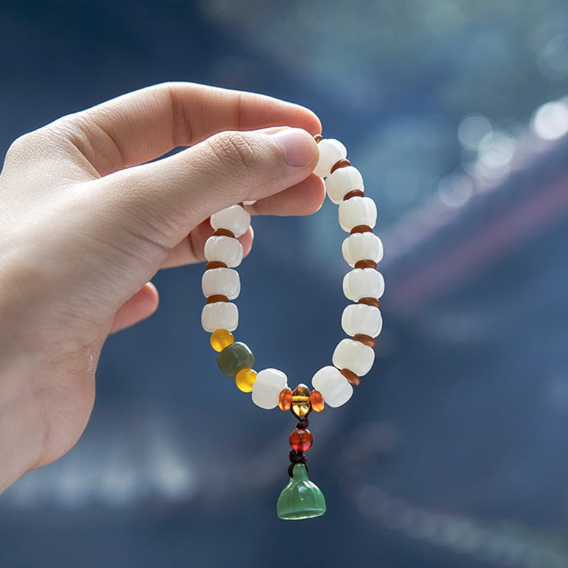 Bodhi Seed Roter Achat Lotus Harmonie Armband