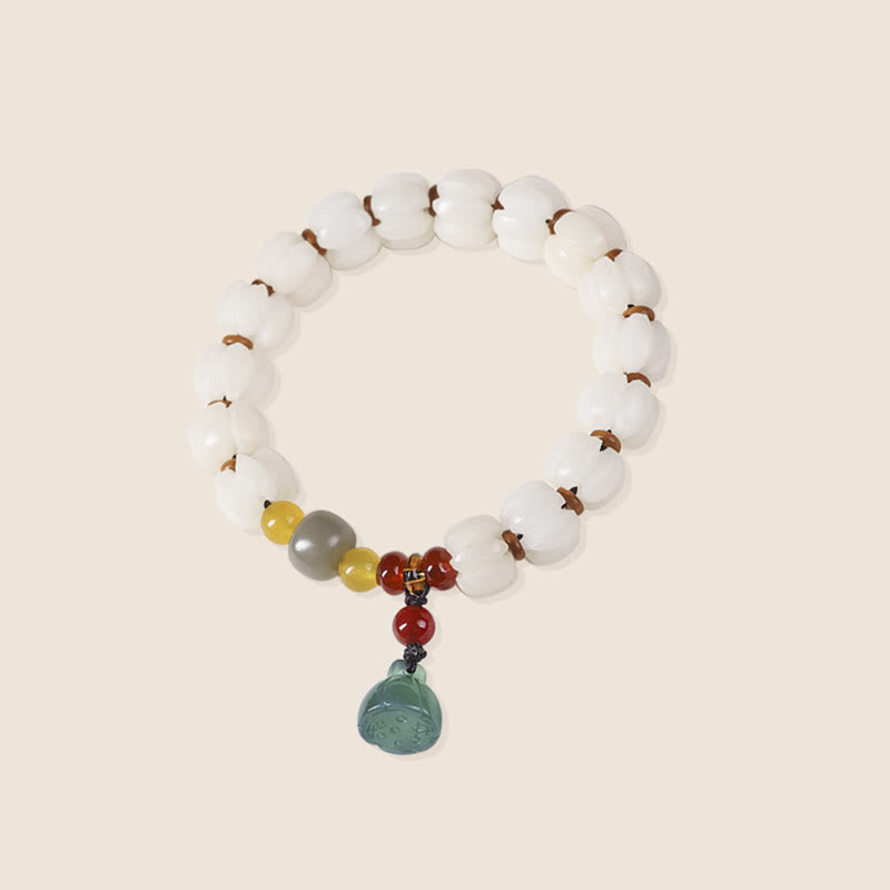 Bodhi Seed Roter Achat Lotus Harmonie Armband