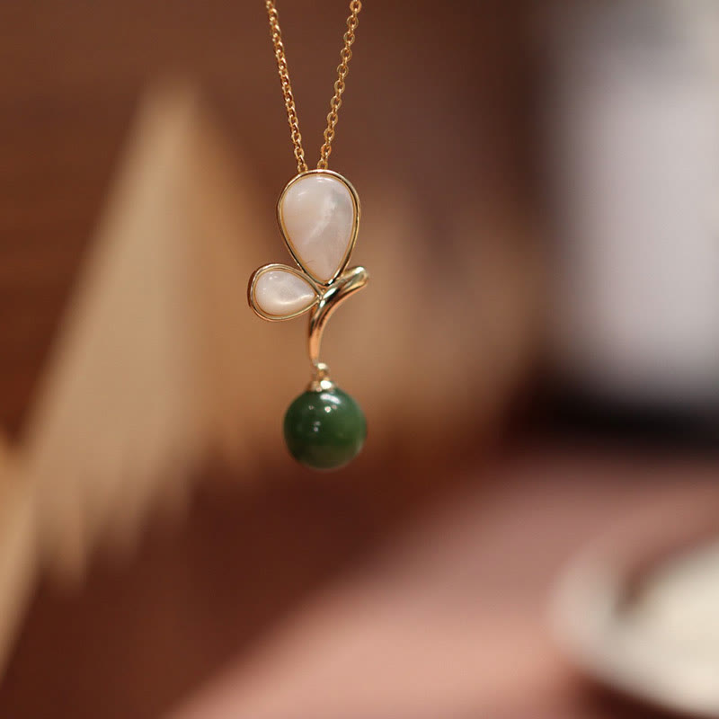 Schmetterling Tridacna & Cyan Jade Calm Schmuckset