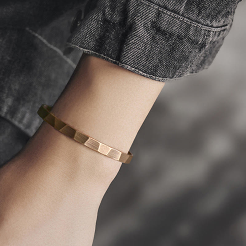 Copper Adjustable Cuff Bracelet for Wealth & Balance | Spiritual