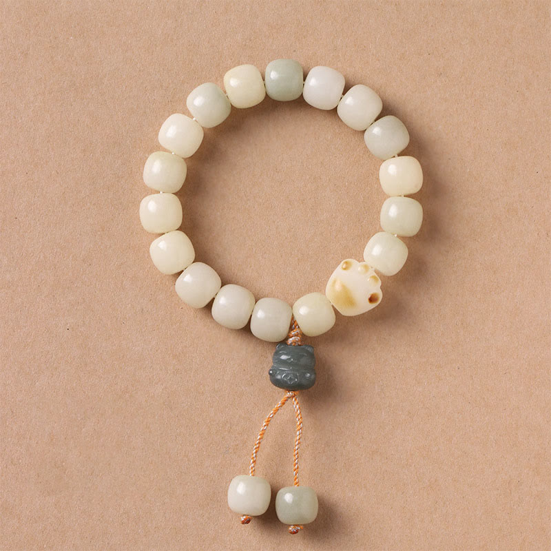 Bodhi Seed Glückskatze Friedensarmband für spirituelle Harmonie