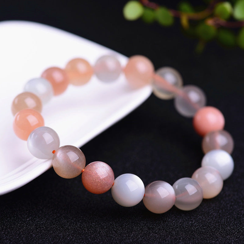 8mm Moonstone Wealth Bracelet for Positive Energy