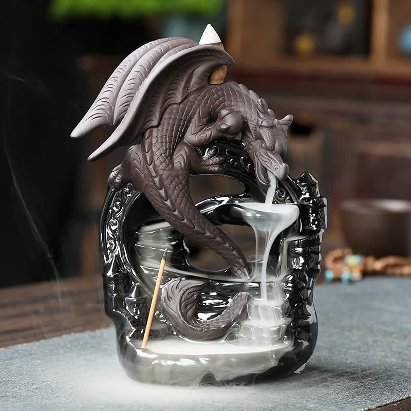 Nordic Ceramic Pterosaur Dragon Backflow Incense Burner