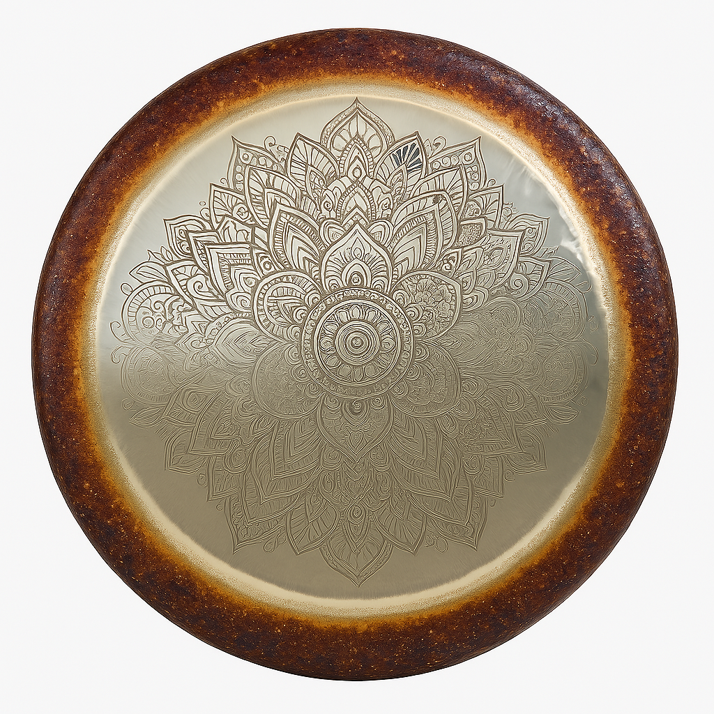 70 cm leuchtendes Gong-Instrument zur Meditation