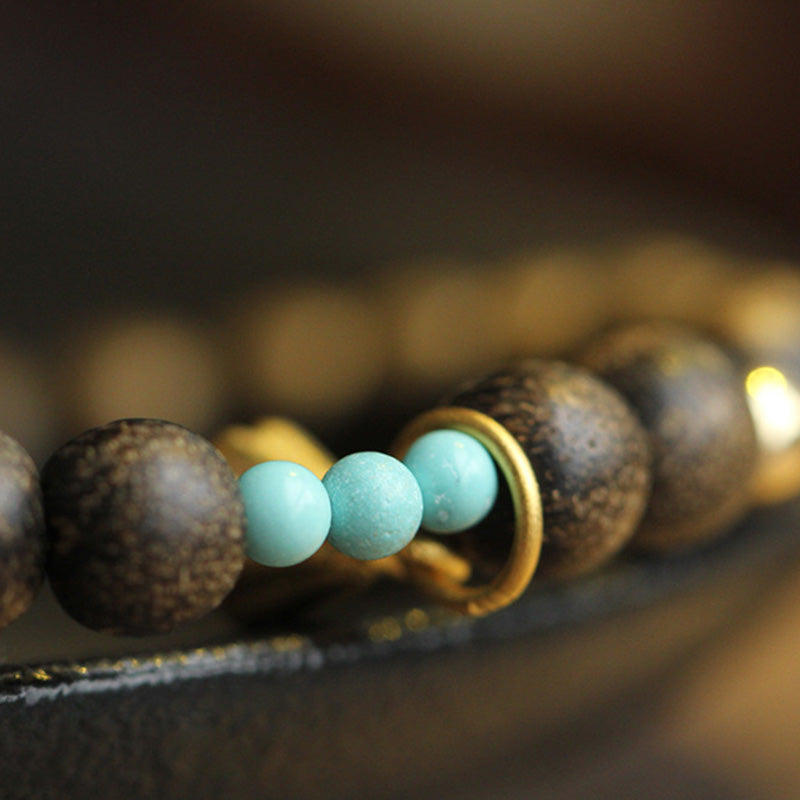 Agarwood Lotus Kraftarmband für Balance und Ruhe