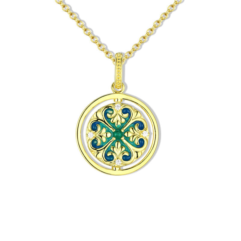 Sterling Silver Lotus Necklace 18.5mm for Enlightenment