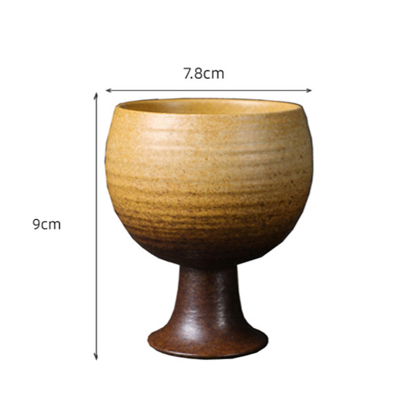Keramikbecher, 170 ml | Elegante Teetasse im Weinstil