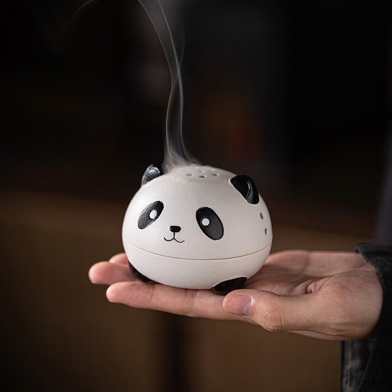 Keramik-Panda-Räuchergefäß für Meditation und Entspannung