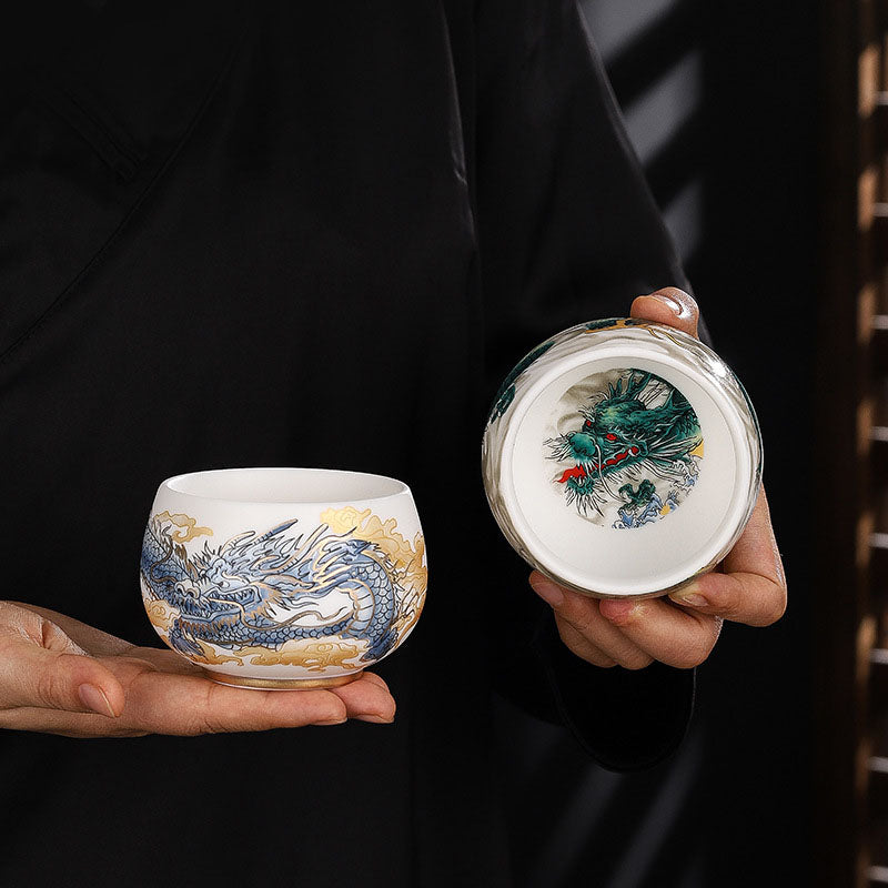 Keramik-Zen-Teetasse, 185 ml, für eine achtsame Kung-Fu-Teezeremonie
