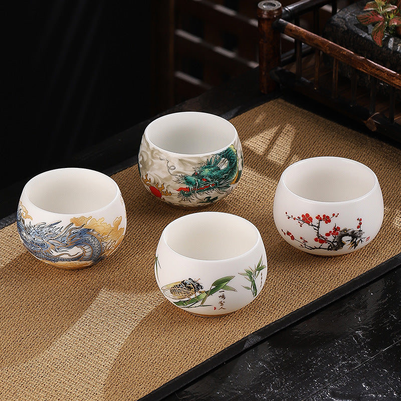Keramik-Zen-Teetasse, 185 ml, für eine achtsame Kung-Fu-Teezeremonie