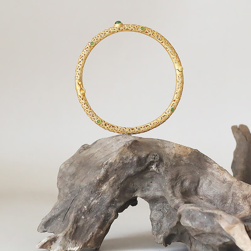 Cyan Jade Kupfer Glücksverheißendes Wolkenarmband für Ruhe und Glück