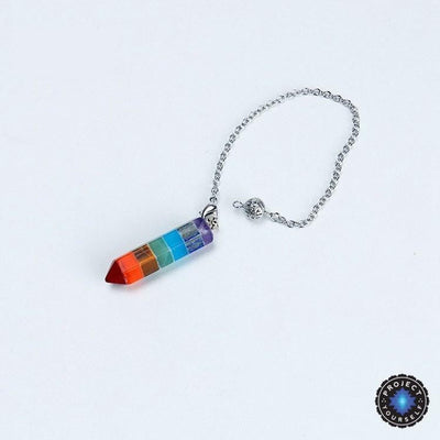 Chakra-Ausgleichspendel mit Edelsteinkristallen