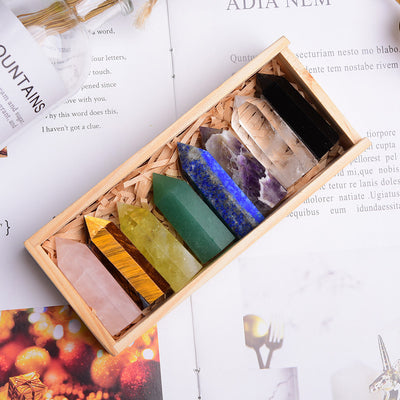 Chakra-Heilenergie-Kristallturm-Kit