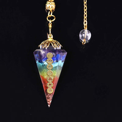 Chakra-Orgon-Pendel mit Amethyst und Lapis