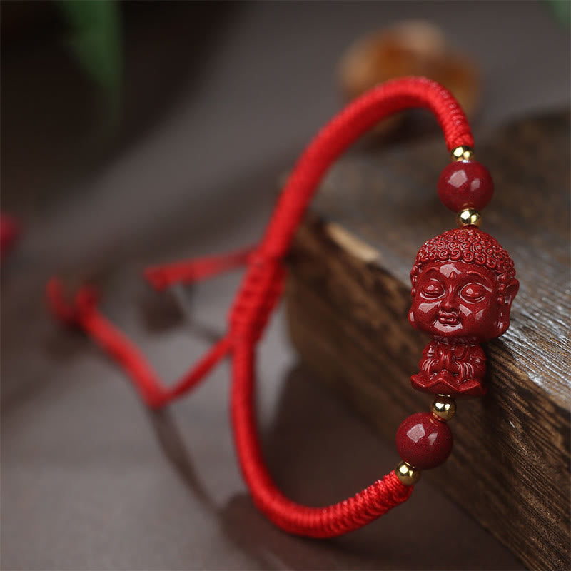 Chinesisches Sternzeichen Zinnober-Amulett-Segensarmband