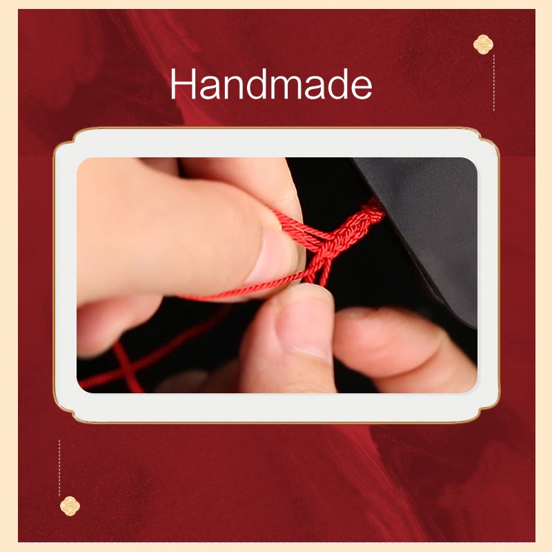 Chinesisches Sternzeichen Kinderarmband | 999 Silber Rotes Seil Glücksstärke