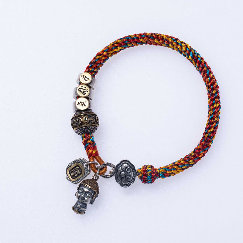 Chinesisches Sternzeichen-Silberarmband für Reichtum und Schutz