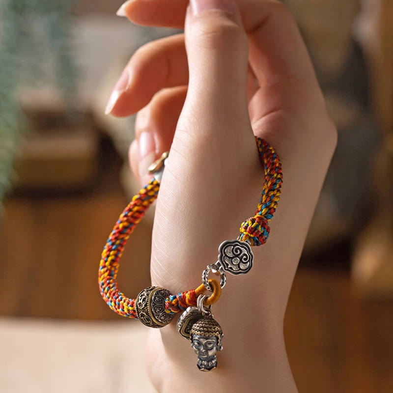Chinesisches Sternzeichen-Silberarmband für Reichtum und Schutz