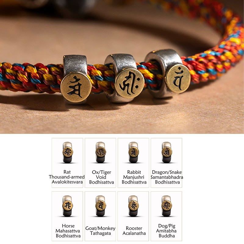 Chinesisches Sternzeichen-Silberarmband für Reichtum und Schutz