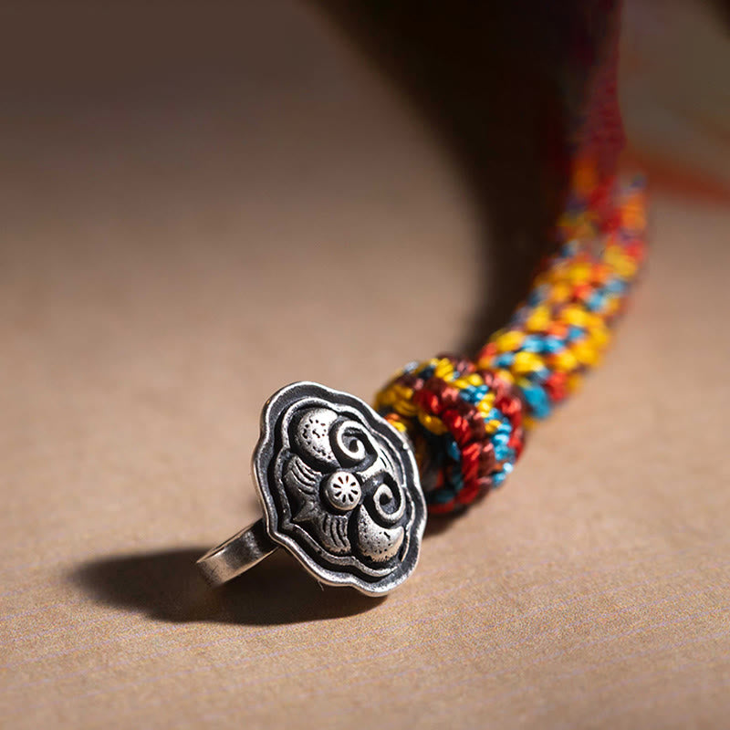 Chinesisches Sternzeichen-Silberarmband für Reichtum und Schutz