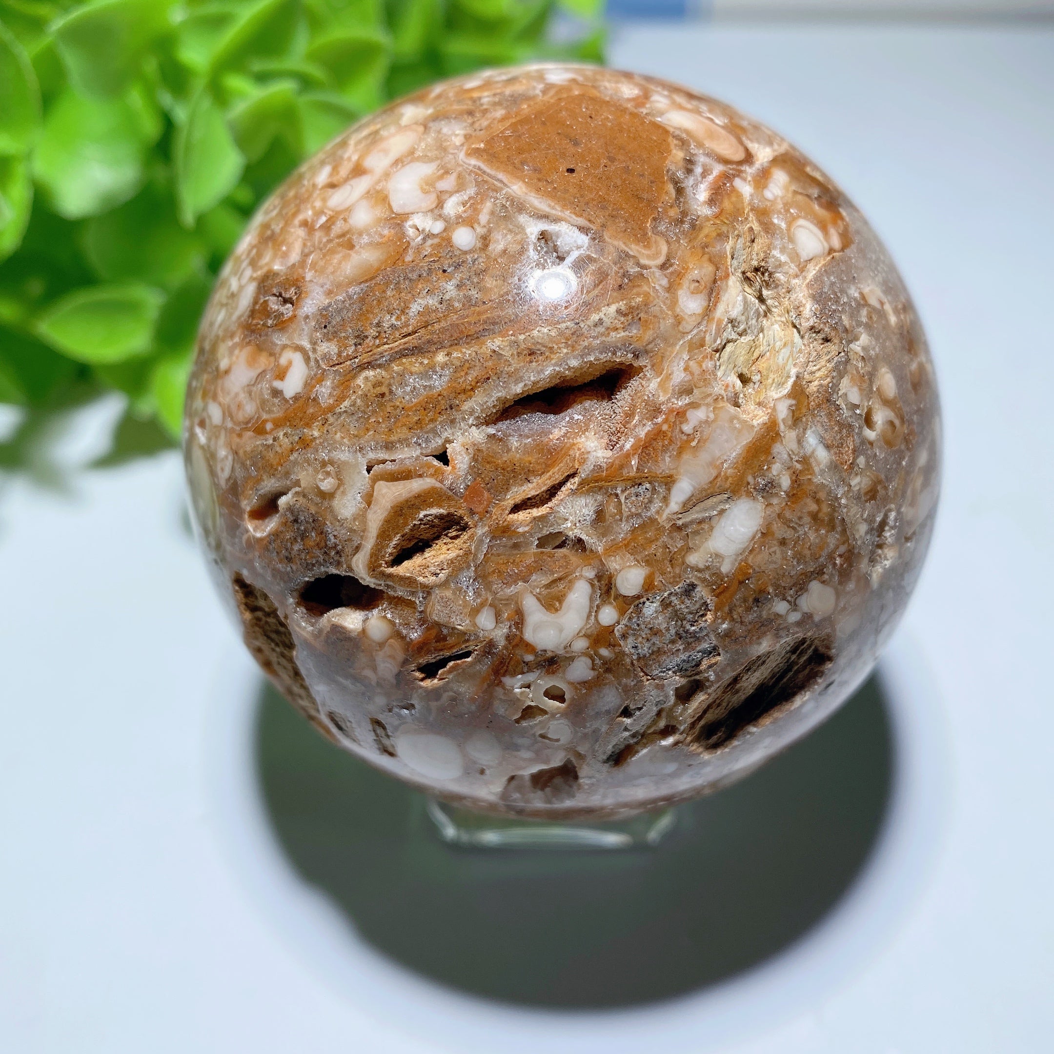Chocolate Calcite Sphere 2-4 Inch Natural Healing Crystal