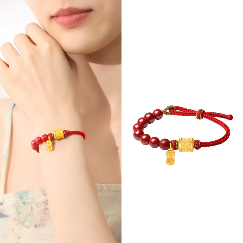 Zinnober Om Mani Padme Hum Armband