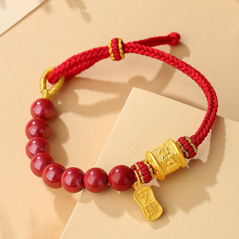 Zinnober Om Mani Padme Hum Armband