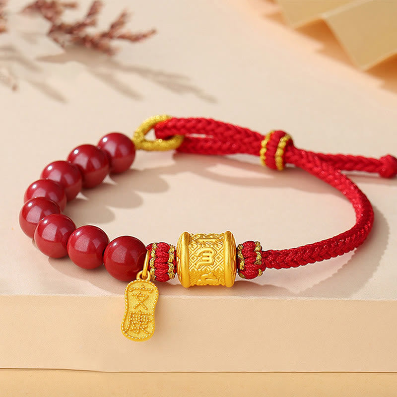Zinnober Om Mani Padme Hum Armband