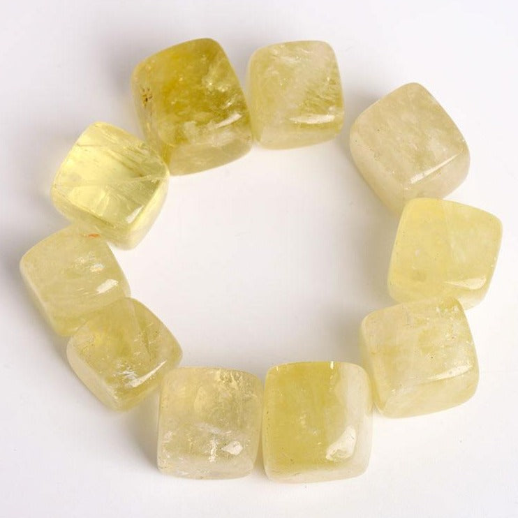 Citrin-Kristallwürfel, 2 cm, poliert, Heilstein