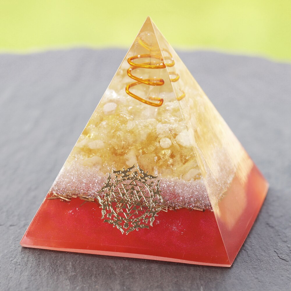 Citrin-Orgon-Pyramide für Manifestation und Harmonie