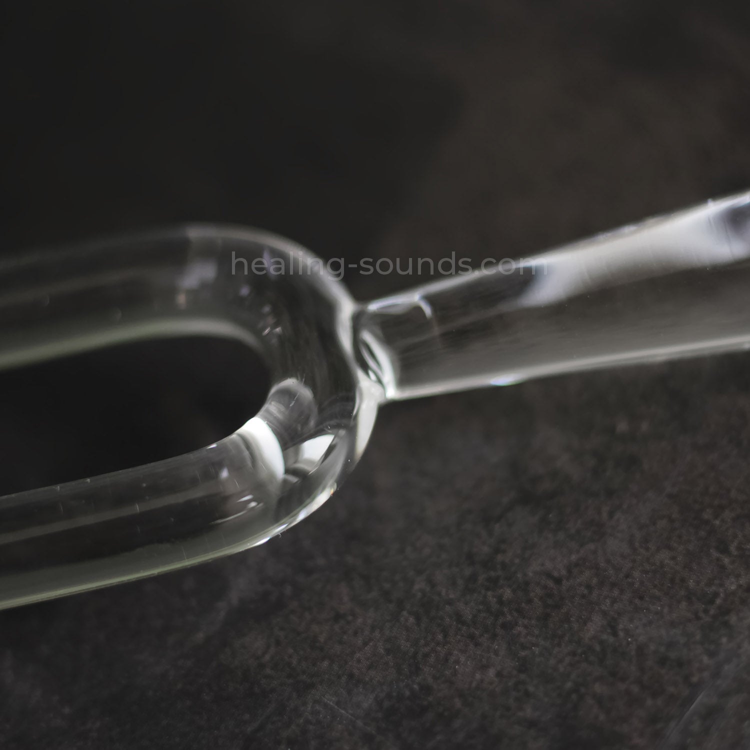 432 Hz Stimmgabel-Set aus klarem Kristall mit Box – 8-teilig – 10 mm/20 mm