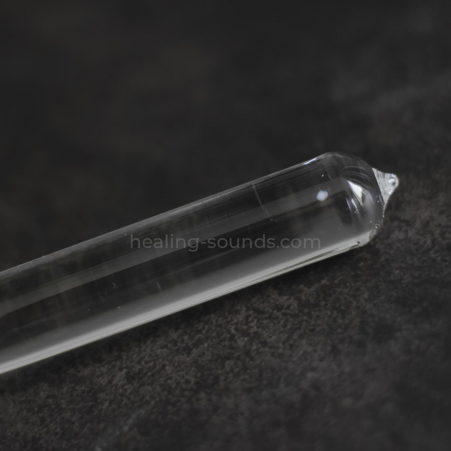 432 Hz Stimmgabel-Set aus klarem Kristall mit Box – 8-teilig – 10 mm/20 mm