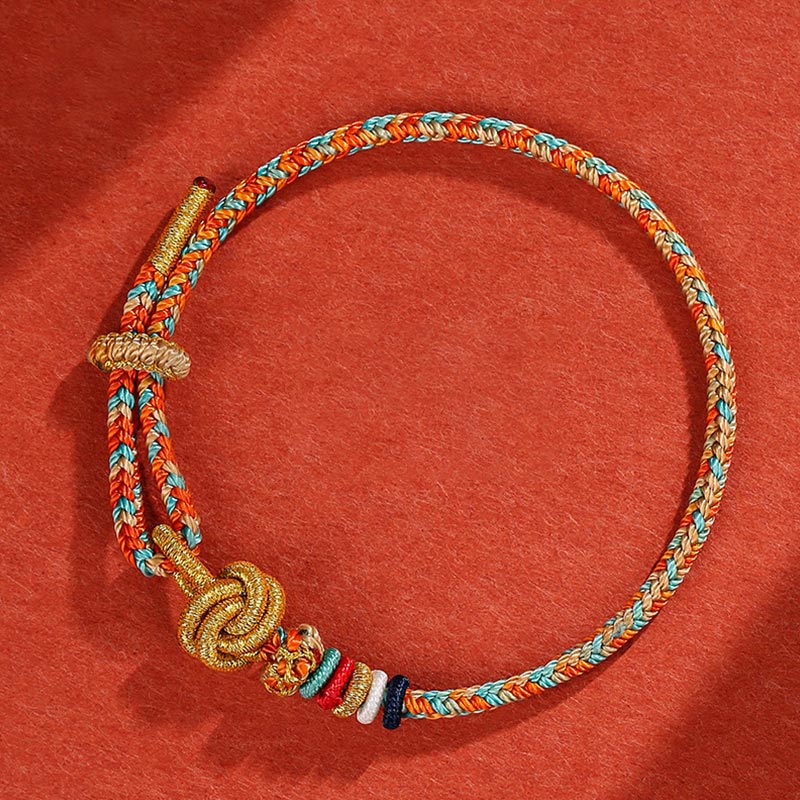 Buntes Dunhuang-Schutzseilarmband für spirituelles Gleichgewicht