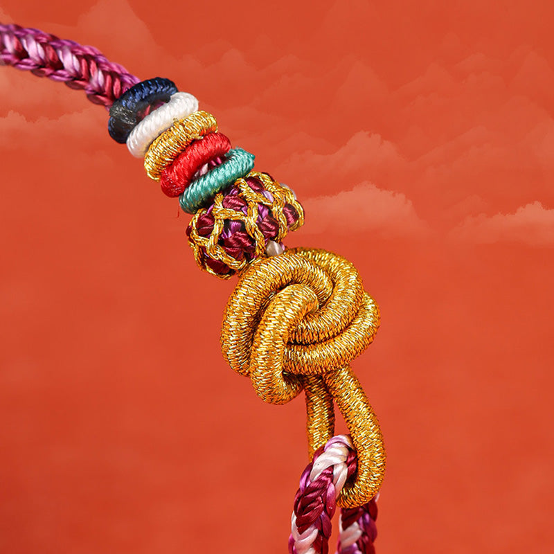 Buntes Dunhuang-Schutzseilarmband für spirituelles Gleichgewicht