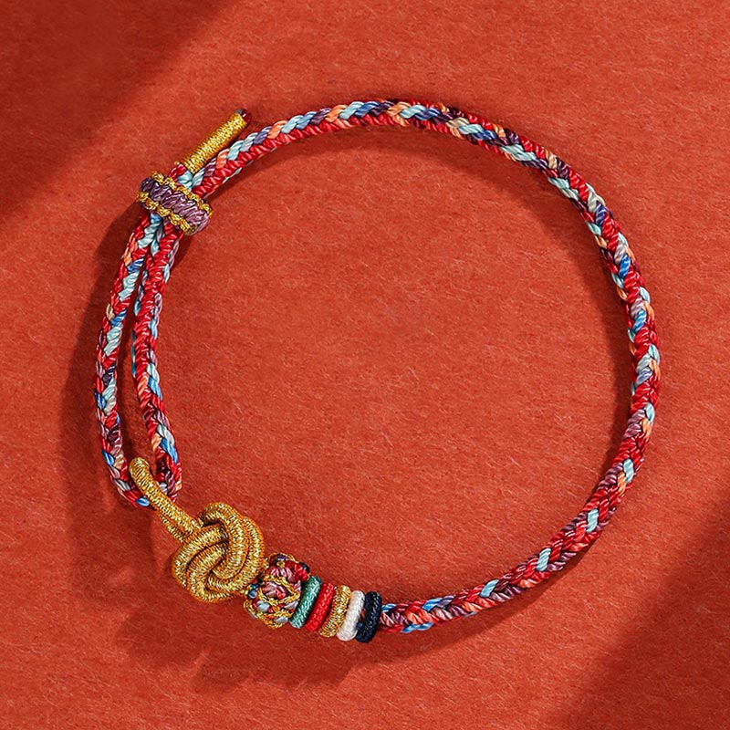 Buntes Dunhuang-Schutzseilarmband für spirituelles Gleichgewicht