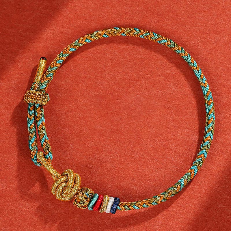 Buntes Dunhuang-Schutzseilarmband für spirituelles Gleichgewicht