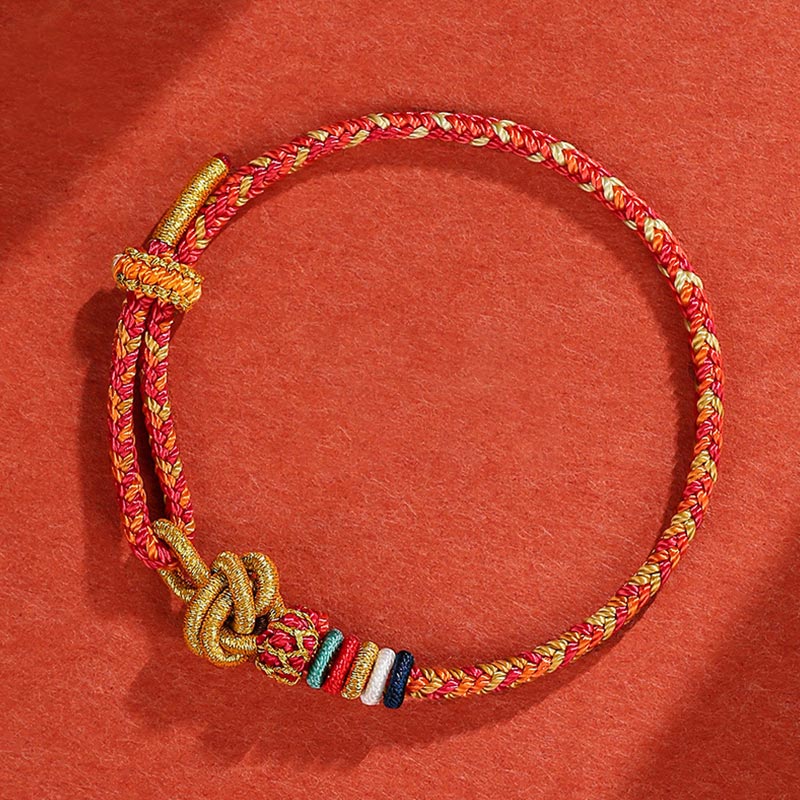 Buntes Dunhuang-Schutzseilarmband für spirituelles Gleichgewicht