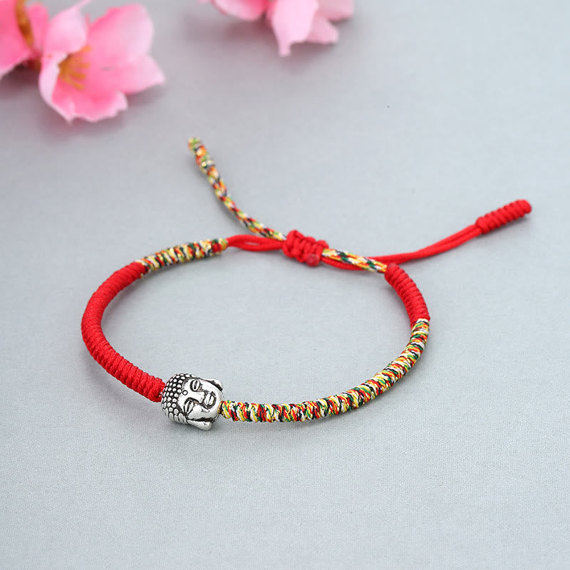 Buntes King Kong Knoten Buddha Serenity String Armband