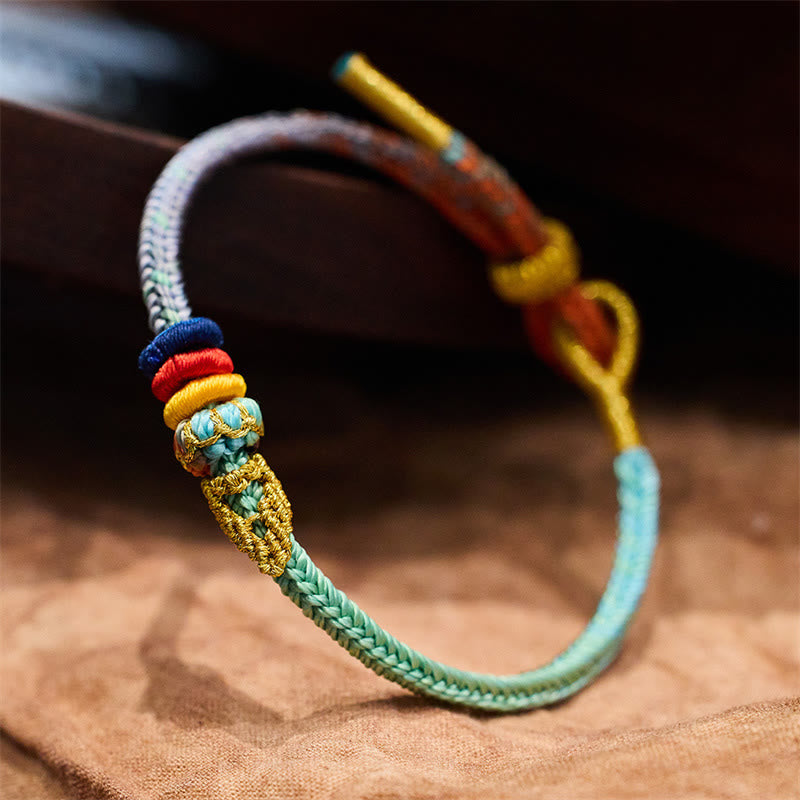 Buntes Seil Achtfaden Friedensknoten Spirituelles Armband
