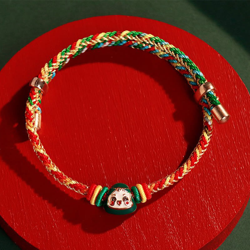 Buntes Seil Fu Charakter Glück Handgemachtes Armband