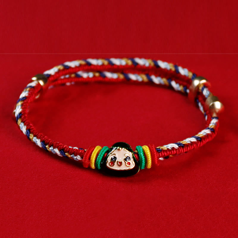 Buntes Seil Fu Charakter Glück Handgemachtes Armband