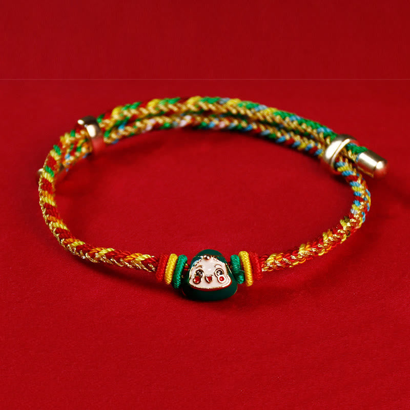 Buntes Seil Fu Charakter Glück Handgemachtes Armband