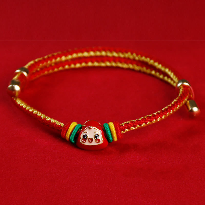 Buntes Seil Fu Charakter Glück Handgemachtes Armband