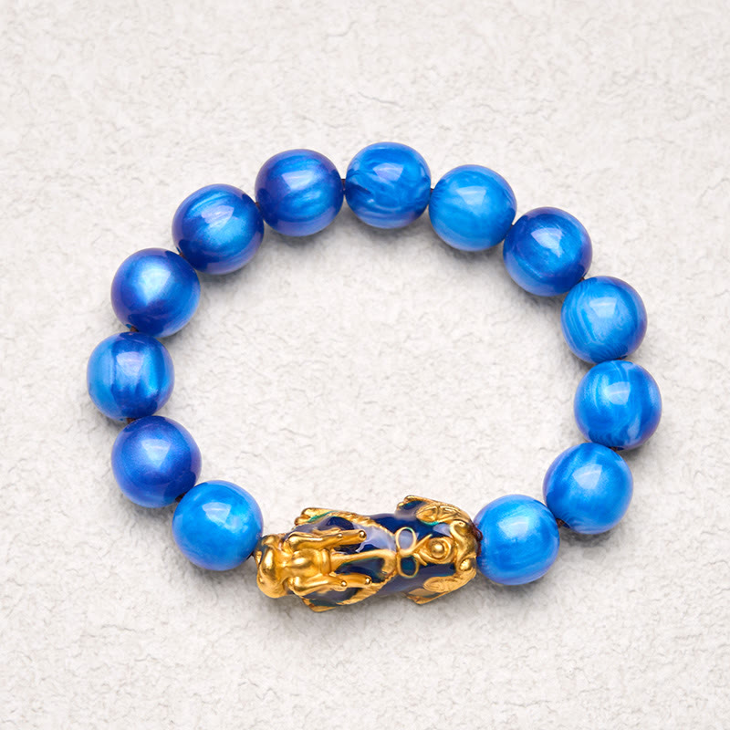 Buntes PiXiu-Armband aus Seeweide, 12 mm, Handgelenk 15–18 cm, Unisex